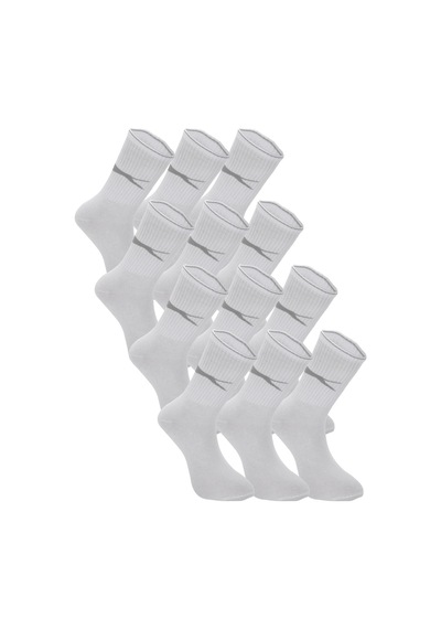 Slazenger Jago 12 Li Set Erkek Beyaz Çorap Beyaz