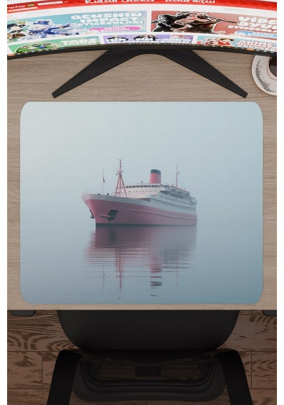 Gemi Ship Kaymaz Dikişli Kauçuk Oyuncu Mousepad V4 - 48x40 Xl Gaming Mouse Pad Fare Altlığı