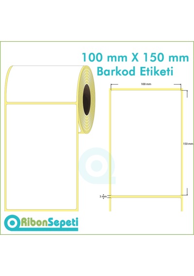 Herboy100x150 Kuşe 300 Adet Rulo Etiket
