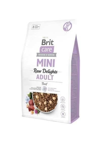 Care Mini Irk Yetişkin Köpekler İçin, Tahılsız, Hipoalerjenik Sığır Etli Kuru Mama 2 Kg