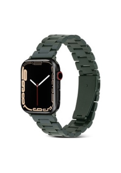 Apple Watch Uyumlu  40mm Krd-04 Metal Kordon - Olive