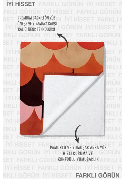 Geometrik Retro Dalga Plaj Havlusu-bohem Pembe Turuncu Havuz Deniz Banyo Hızlı Kuruyan Sahil Örtüsü Pastel Tınısı Geometrik Retro Dalga Plaj Havlusu-bohem Pembe Turuncu Havuz Deniz Banyo Hızlı Kuruyan Sahil Örtüsü Pastel Tınısı