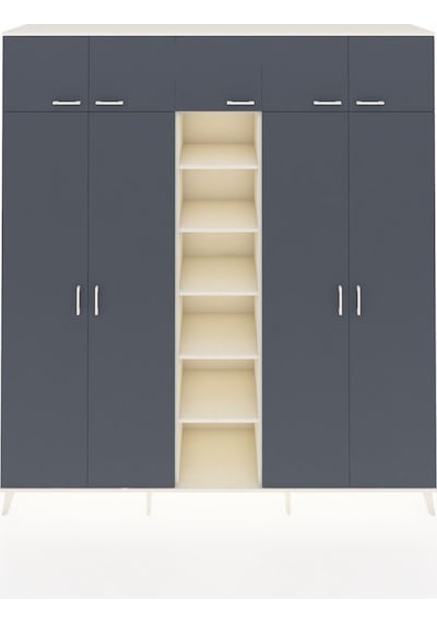 Hyperion Dolap 18 Raflı 9 Kapaklı 220x44x243 Aytaşı-antrasit/aytaşı Antrasıt/aytası Hyperion Dolap 18 Raflı 9 Kapaklı 220x44x243 Aytaşı-antrasit/aytaşı Antrasıt/aytası