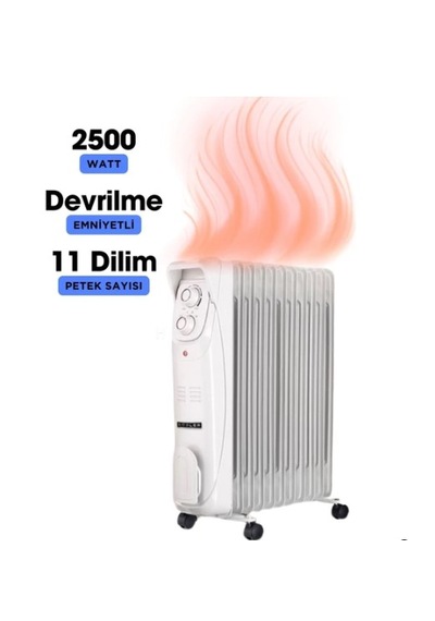 Süsler SR 5811 11 Dilim Fanlı Yağlı Radyatör