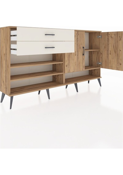 Arges Konsol 4 Raflı 2 Çekmeceli 2 Kapaklı 176x30x99 Çam-çam/ayta Çam-çam/aytaşı Arges Konsol 4 Raflı 2 Çekmeceli 2 Kapaklı 176x30x99 Çam-çam/ayta Çam-çam/aytaşı
