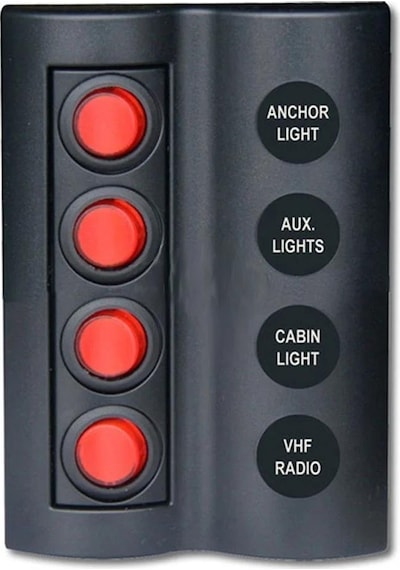 Switch Panel 4lü Siyah