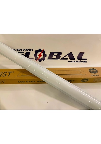 Lampist 36 Watt Led Bant Armatür 120 Cm Sıva Üstü Ince Kasa 6500k Beyaz Işık Çizgisel Tavan Lambası Beyaz -6500k