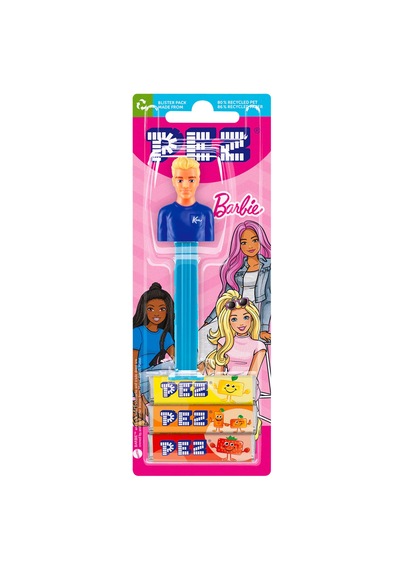 Pez Dispenser Barbie Ken Meyve Aromalı Şekerleme Makinesi Ve Şekerleme Yedekleri