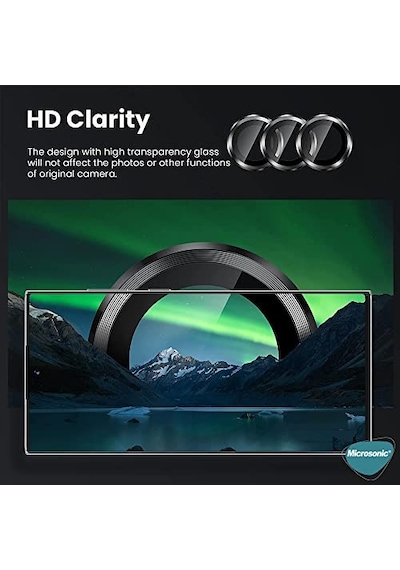 Samsung Galaxy S25 Plus Tekli Kamera Lens Koruma Camı Siyah Galaxy S25 Plus İle Uyumlu Ekran Koruyucu - Siyah Diğer