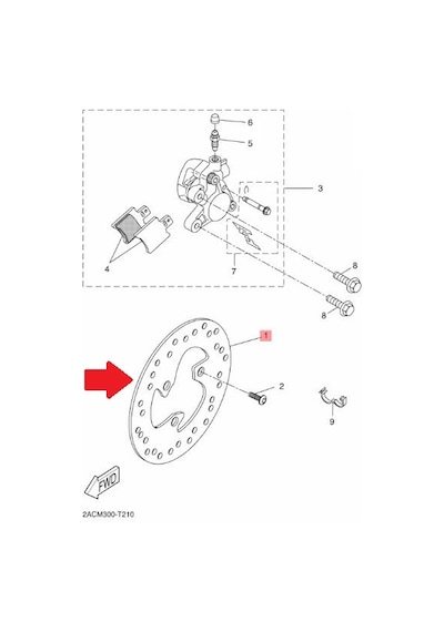 Yamaha Neos Ön Fren Diski 5C2-F5831-00