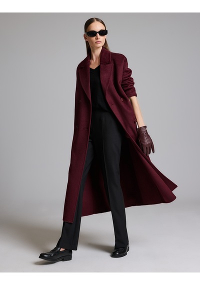 Pierre Cardin Bordo Kaşe Kaban 50329239-vr014