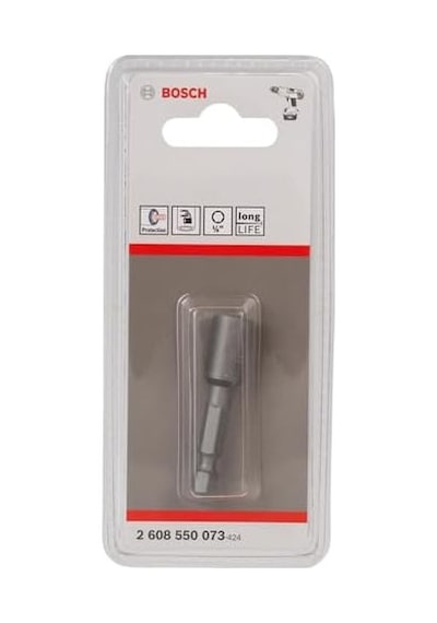 Professional Steckschlüssel Für Sechskantschrauben Schlüsselweite: 1/4", Länge: 50 Mm