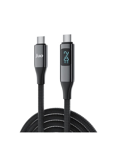 Juo 240w Usb 3.1 Gen2 10gbps E-mark Çipli Led Display 4k 60hz Görüntü Ve Type-c Hızlı Şarj Kablosu 2 Metre Sku: Zeus8690010089366