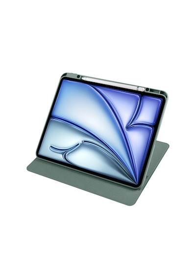 Apple Uyumlu iPad Air 11inç M2 2024 Kılıf Termik Kalem Bölmeli Dönebilen Standlı Kılıf Air 4./5.nesil
