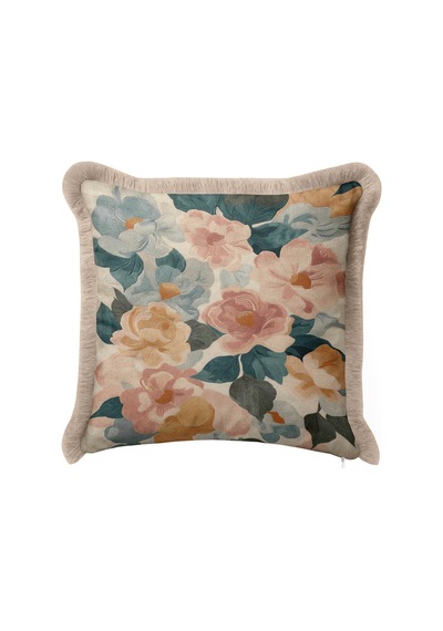 Çiçek Tasarımlı Vintage Floral Saçaklı Yastık Kılıfı - Botanik Pudra Vizon Püsküllü Kırlent Kılıfı Puslu Sahil Serenat Çiçek Tasarımlı Vintage Floral Saçaklı Yastık Kılıfı - Botanik Pudra Vizon Püsküllü Kırlent Kılıfı Puslu Sahil Serenat