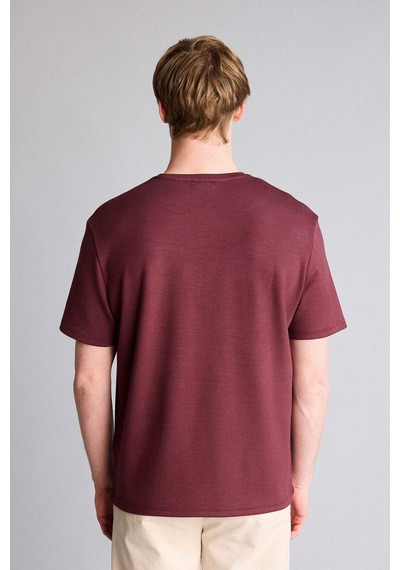 Defacto Basic Kısa Kollu Tişört H2438ax26spbr304 Bordo-br304