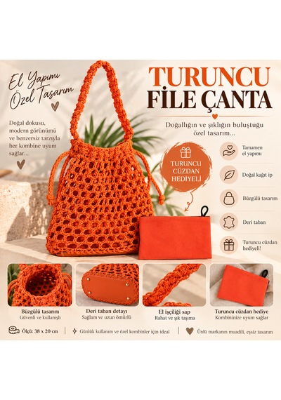Turuncu File Çanta