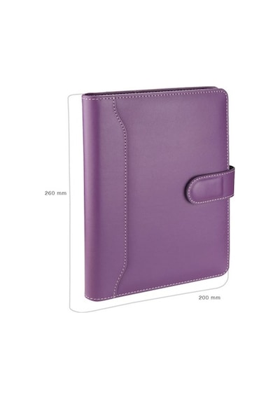 Organizer Ajanda Tarihsiz Çizgili 20x26 CM - Lila