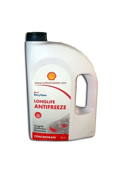 Shell Antifreeze Longlife - 3 Litre Kırmızı Antifriz Konsantre