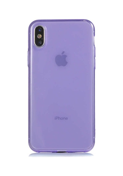 Apple Uyumlu iPhone XS 5.8 Kılıf Zore Mun Silikon-Mor