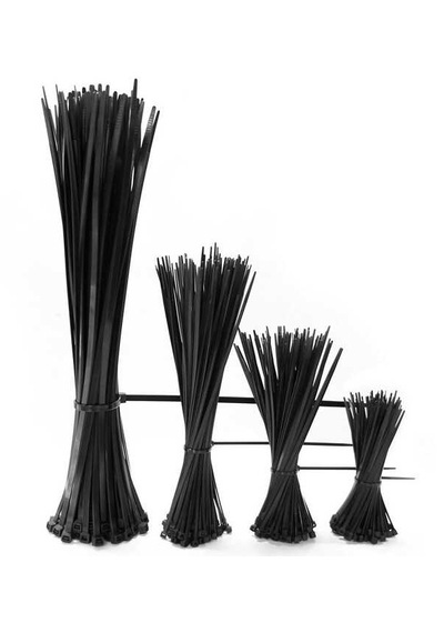 Siyah Cırt Plastik Kelepçe 37 Cm Kablo Bağı - 3.6x370mm 100 Adet