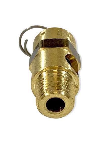 Pirinç, 1/4" Npt Endüstriyel Yumuşak Oturmalı Emniyet Basınç Tahliye Vanası, Abd'de Üretilmiştir 260 Psı / 220 Scfm