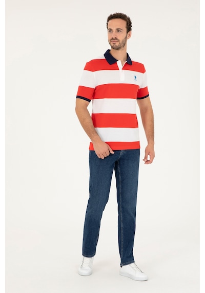 U.S. Polo Assn. Erkek Regular Fit Polo Yaka Kırmızı Tişört 50288503-VR030