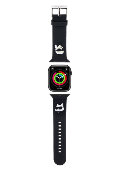 Watch 7 45mm Uyumlu Kordon Karl Lagerfeld  Lisanslı İkonik Karl & Choupette Logolu Strap
