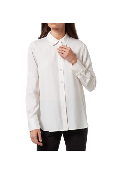Vince Şık Slim - Fit Ipek Bluz - Açık Beyaz Off White
