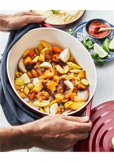 Tefal Air Seramik Döküm Oval Tencere 30 CM