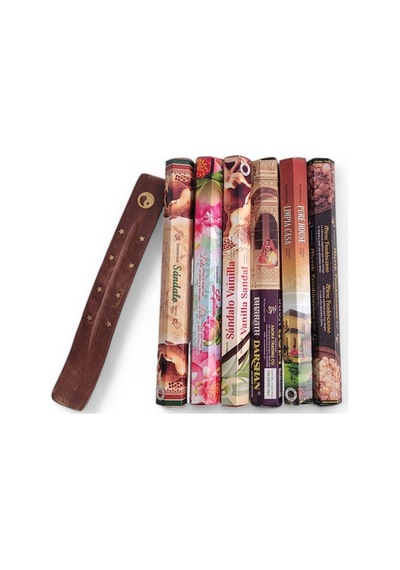 Sandalo, Lotus, Sandalo Vanillia, Bharath, Pure House, Myrrh Hediyeli 6x20 Tütsü