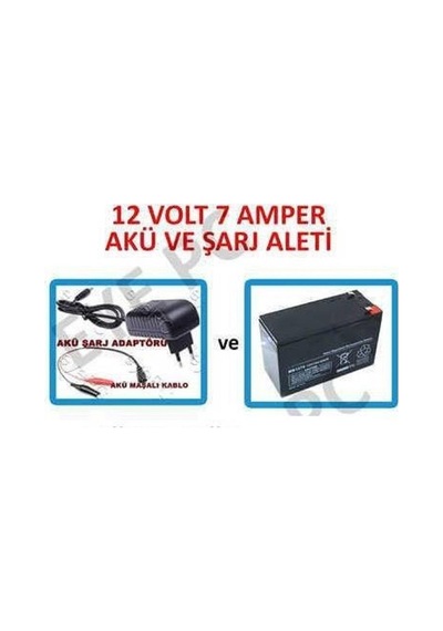 Ncpline 12 Volt 7 Amper Akü Şarj Cihazı Adaptörü Şarj Aleti 12 Volt Aküler Için 7693533965601