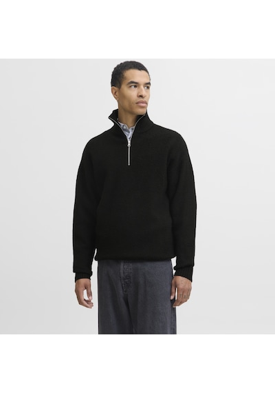 Jack & Jones Erkek Relaxed Fit Triko Pullover - Soho - 12278937 Siyah