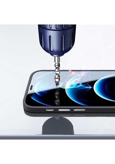 Apple Uyumlu iPhone 12 Pro Uyumlu Kılıf 360 Derece Full Koruma Kılıf Siyah -