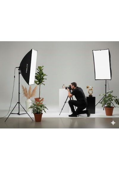 Soft Box Işık 2 Li Set Fotoğraf Video Ürün Çekimi