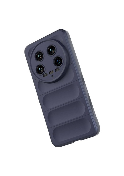 Xiaomi Mi 14 Ultra Kılıf Kamera Korumalı Esnek Silikon Parmak Şeritli Pazarplus Siyah