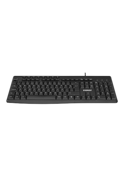 Everest Kb-619 Siyah-gri Usb 2 Metre Bakır Kablolu Q Multimedia Klavye