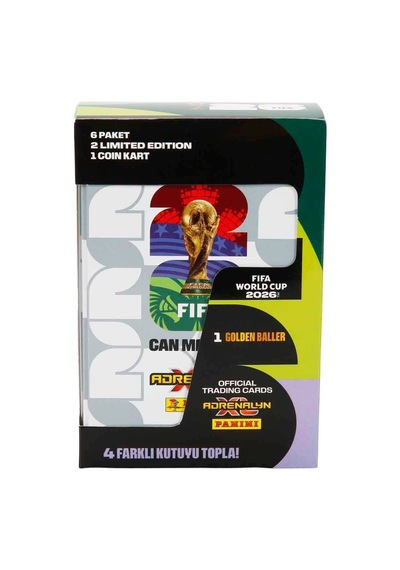 Panini Fıfa World Cup 2026 Adrenalyn Xl Trading Card Metal Kutu Beyaz Özel Koleksiyon Seti