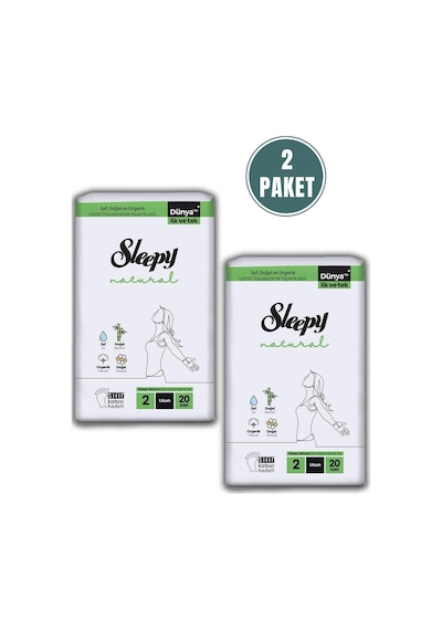 Sleepy Natural Ultra Hassas Hijyenik Ped Uzun 40 Adet Ped Ve Rosıe