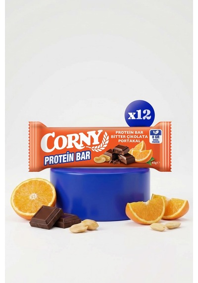 Corny Protein Bar Bitter Çikolata Portakallı 45gr X 12 Adet