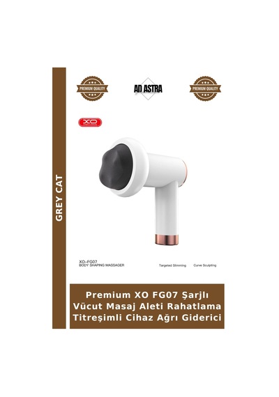 Premium Xo Fg07 Şarjlı Vücut Masaj Aleti Rahatlama Titreşimli Cihaz Giderici Çok Renkli
