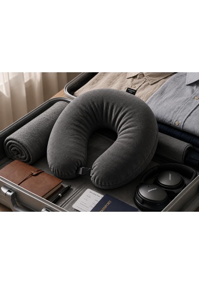 Ergonomik Boyun Ve Seyahat Yastığı Yumuşak Silikon Dolgulu, Toka Klipsli Ve Yıkanabilir U Yastık Uçak, Araba, Otobüs, Ofis Ve Uzun Yolculuklar İçin Konforlu Boyun Desteği