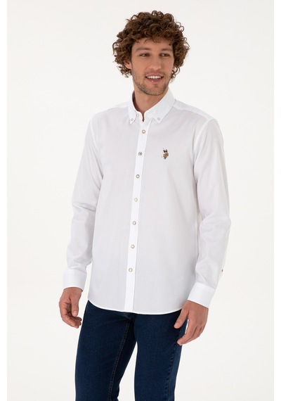 U.s. Polo Assn. Erkek Beyaz Gömlek Basic 50307676-vr013 Beyaz U.s. Polo Assn. Erkek Beyaz Gömlek Basic 50307676-vr013 Beyaz