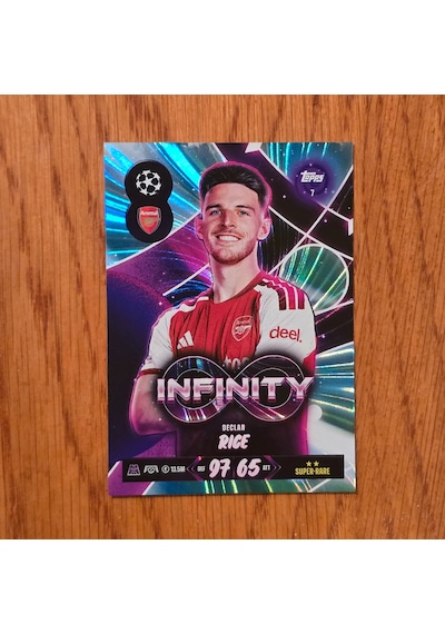 Topps Match Attax 2027 Declan Rice Infinity Oyun Kartı