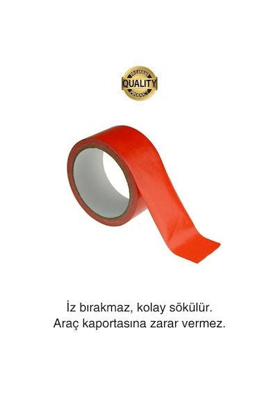 5 Adet İz Bırakmaz 50mmx 30mt Araba Montaj Bandı Oto Araç Sabitleme Bant Ekstra Güçlü Suya Dayanıklı