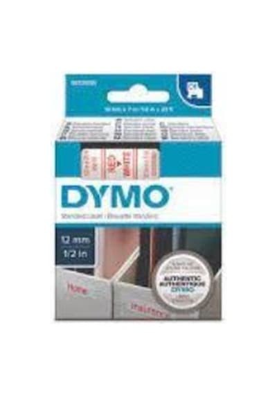 Dymo D1 Yedek Şerit 12 Mmx  7 Metre Beyaz-Kırmızı(45015)