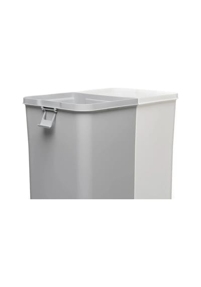 Motek Çok Amaçlı Çift Bölmeli 80 Litre Çamaşır Kirli Sepeti Beyaz