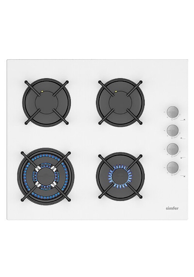 Simfer 0+10 Fonksiyon Steam Master 8245 Fırın + 3509 Ocak + 8707 Davlumbaz Beyaz 3'lü Ankastre Set