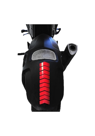 Ok Tasarımlı Bayrak Kırmızı Çamurluk Kask Sticker Çınar Extreme