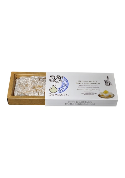 Dırkalı Çifte Kavrulmuş Damla Sakızlı Lokum 250 G